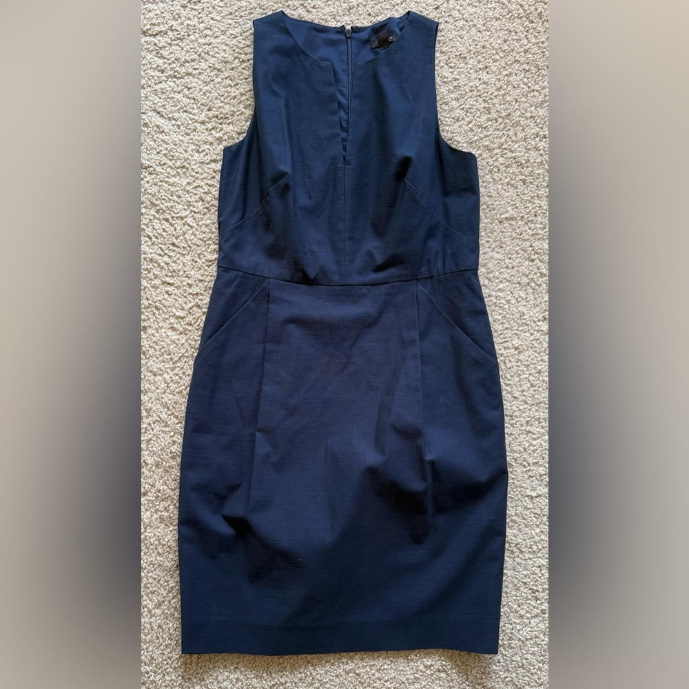 Ann Taylor Strapless Midnight Blue Dress